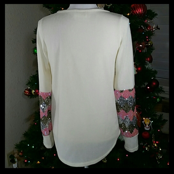 Style Rack Sequined Sweater Sz.S - Picture 2 of 10